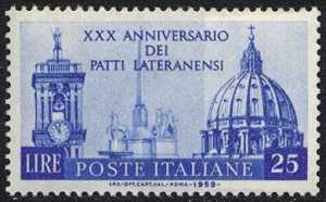 XXX Anniversario dei Patti Lateranensi - L. 25