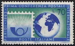 Centenario della 1ª Conferenza Postale Internazionale - Parigi - L. 70