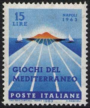 Giochi del Mediterraneo - piscina olimpica e Vesuvio