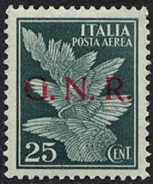 Posta aerea - Francobolli  del 1930-34 sovrastampati G.N.R.