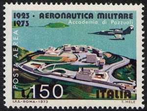 Posta aerea - Cinquantenario dell'Aeronautica Militare - Accademia di Pozzuoli 