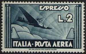 Espresso Aereo - tipo del 1933 con valore diverso