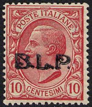 1922 - B.L.P. - Regno - Francobolli del 1901 / 19 con soprastampa modificata