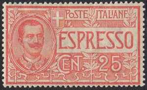 1903 - Espresso - Effige di Vittorio Emanuele III - tipo Floreale