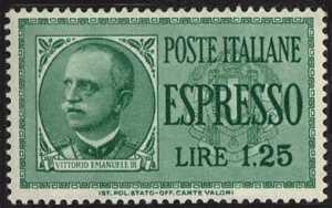 1932 - Espressi - Effige di Vittorio Emanuele III - nuovo tipo