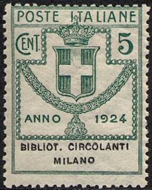 1924 - Enti Semistatali - Regno - Biblioteche Circolanti Milano