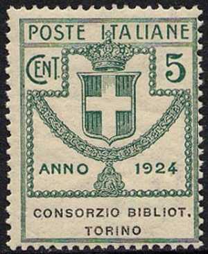 1924 - Enti Semistatali - Regno - Consorzio Biblioteche Torino