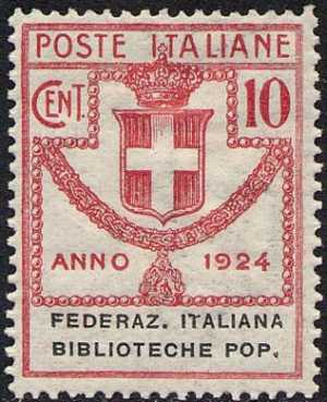 1924 - Enti Semistatali - Regno - Federazione Italiana Biblioteche Popolari