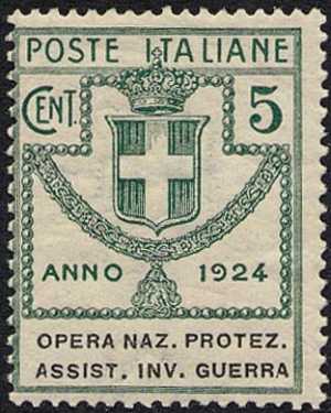 1924 - Enti Semistatali - Regno - Opera Nazionale Protezione e Assistenza Invalidi di Guerra