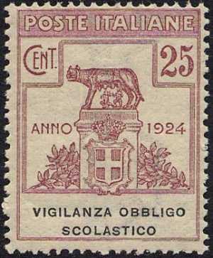 1924 - Enti Semistatali - Regno - Vigilanza Obbligo Scolastico