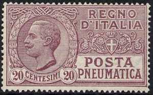 1925 - Posta Pneumatica - Regno - francobolli del 1913 - nuovi valori