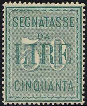 1884 - Segnatasse Regno - Nuovo tipo