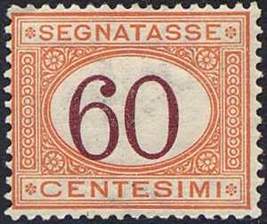 1925 - Segnatasse Regno - tipo del 1870 -  cifre brune