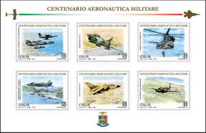 Aeronautica Militare Italiana - Centenario della costituzione - foglietto