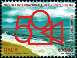 Patrimonio artistico e culturale  italiano : 50° Anniversario della fondazione della Mostra internazionale del nuovo cinema di Pesaro