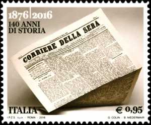  140° Anniversario della fondazione del quotidiano  «Corriere della Sera»