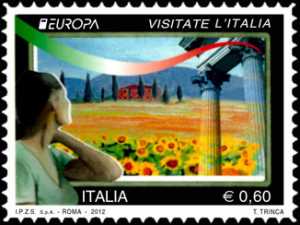 Europa - 57ª  serie - Visitate l’Italia -  Paesaggio collinare