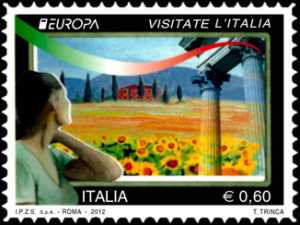 Europa - 57ª  serie - Visitate l’Italia -  Paesaggio collinare