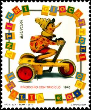 Europa - 60° serie - Giocattoli antichi : Pinocchio