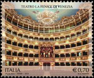 Patrimonio artistico e culturale italiano :10° Anniversario della riapertura del Teatro " La Fenice " di Venezia