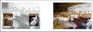 Patrimonio artistico e culturale italiano : Cesare Maccari - Centenario della scomparsa - foglietto