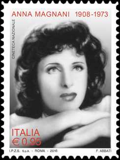 Patrimonio artistico e culturale italiano : 60° Anniversario della assegnazione del Premio Oscar ( Academy Awards ) ad Anna Magnani