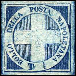 1860 - Luogotenenza - francobollo da ½ tornese - Croce di Savoia