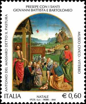 Il Santo Natale - Religioso - Presepe con S.Giovanni e Bartolomeo