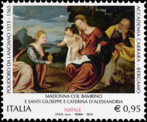 Il Santo Natale - Madonna con il Bambino e Santi - Polidoro da Lanciano