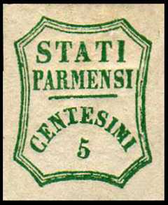 1859 - Governo Provvisorio - ottagono a linee curve