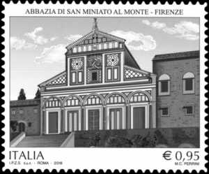 Patrimonio artistico e culturale italiano : Abbazia di San Miniato al Monte in Firenze - Millenario della fondazione