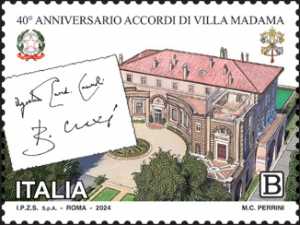 40° Anniversario degli Accordi di Villa Madama - emissione congiunta con la Città del Vaticano