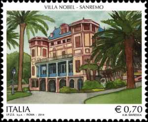 Patrimonio artistico e culturale  italiano :  Villa Nobel , Sanremo