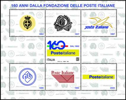 Poste Italiane - 160° Anniversario della fondazione