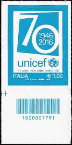 70° Anniversario della istituzione dell' UNICEF