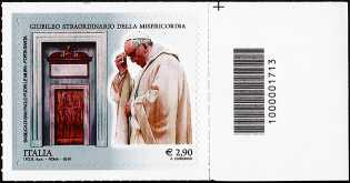 Giubileo straordinario della Misericordia - 2,90  - Roma 8 Dicembre 2015 - francobollo con codice a barre n° 1713 
