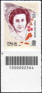 Marilena Grill - francobollo con codice a barre n° 2564  in  BASSO  a  sinistra