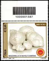 Italia 2011 -  «Made in Italy» - Mozzarella - codice a barre n° 1387