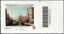 2022 - Patrimonio artistico e culturale italiano : Bernardo Bellotto - III° Centenario della nascita - francobollo con codice a barre n° 2222 a DESTRA in alto