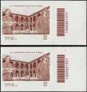 2019 - "Le Eccellenze del sapere" : Pinacoteca di Brera - 210° Anniversario della fondazione - coppia francobolli con codice a barre n° 1937 a DESTRA alto-basso