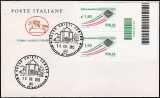 2013 - Busta 1° Giorno -  Posta ordinaria € 1,90 - Coppia di francobolli con codice a barre 1529