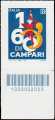 2020 -Le eccellenze del sistema produttivo ed economico - Davide Campari - Milano S.p.A. - 160° Anniversario della fondazione - francobollo con codice a barre n° 2023 in BASSO a destra