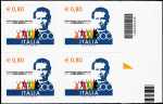 2015 - Bicentenario della nascita di San Giovanni Bosco - quartina con codice a barre n° 1655