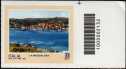 2021 - Turistica  47ª serie  - Patrimonio naturale e paesaggistico : La Maddalena (SS) - francobollo con codice a barre n° 2132 a DESTRA in alto