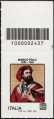 Marco Polo - 700° Anniversario della scomparsa - francobollo con codice a barre n° 2437  in  ALTO  a  destra