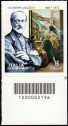 Giuseppe Mazzini : 150° Anniversario della scomparsa - francobollo con codice a barre n° 2196 IN  BASSO a destra