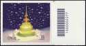 2022 - Natale laico - francobollo con codice a barre n° 2277 a DESTRA in alto