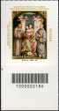2021 - Natale religioso - francobollo con codice a barre n° 2186 in BASSO a sinistra
