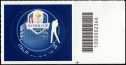 2023 - Lo Sport : Ryder Cup - Roma 2023 - francobollo con codice a barre n° 2366 a DESTRA in basso
