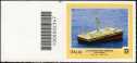 Italia del mare - Turistica  49ª serie - Tecnologia marina - francobollo con codice a barre n° 2347 a SINISTRA  in alto